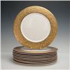Image 1 : 10pc Pickard Gilded Charger Plates, Metropolitan