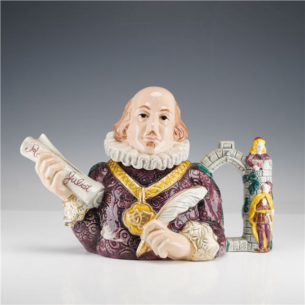 Fitz and Floyd Ceramic Teapot, William Shakespeare