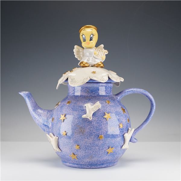 Laraine Eggleston Ceramic Tweety Celestial Teapot