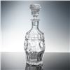 Image 1 : Cut Crystal Thumbprint and Panel Decanter with Stopper