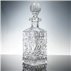 Image 1 : Pressed Cut Glass Floral Decanter with Stopper