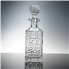 Image 2 : Pressed Cut Glass Floral Decanter with Stopper