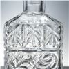 Image 4 : Pressed Cut Glass Floral Decanter with Stopper