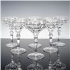 Image 1 : 6pc Clear Cut Crystal Cocktail Coupes