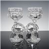 Image 4 : 8pc Clear Cut Crystal Cocktail Coupe Glasses