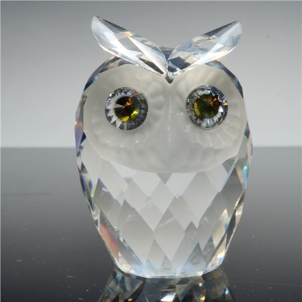 Swarovski Crystal Figurine, Owl Large
