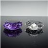 Image 3 : 2pc Rosenthal Crystal Heart Paperweights