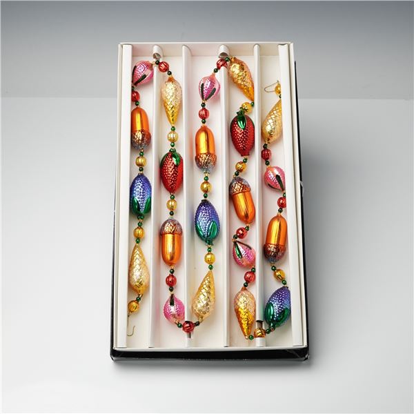 Christopher Radko Glass Garland, Nuts & Berries