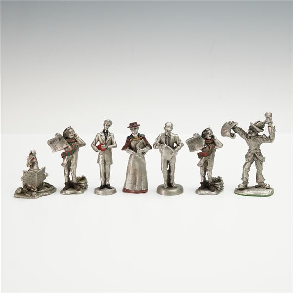 7pc La Rocca and E. Vincent Pewter Figurines