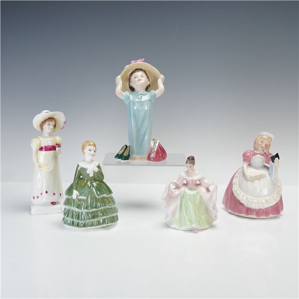 5pc Royal Doulton Figurines, Make Believe, Lori, Cookie, Sara, and Belle