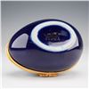 Image 4 : Limoges Porcelain Blue Egg Shape Box