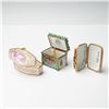 Image 2 : 3pc Limoges Porcelain Treasure Boxes