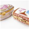 Image 5 : 3pc Limoges Porcelain Treasure Boxes