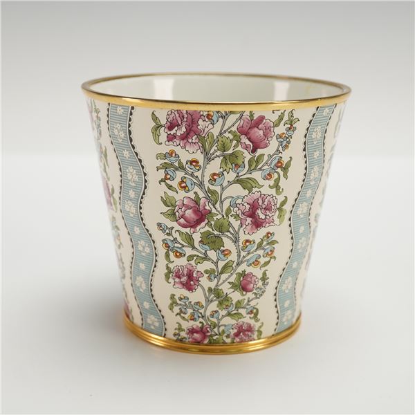 Halcyon Days Enamel Floral Pot