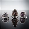 Image 5 : 3pc Sterling Silver Victorian Style Ring Set