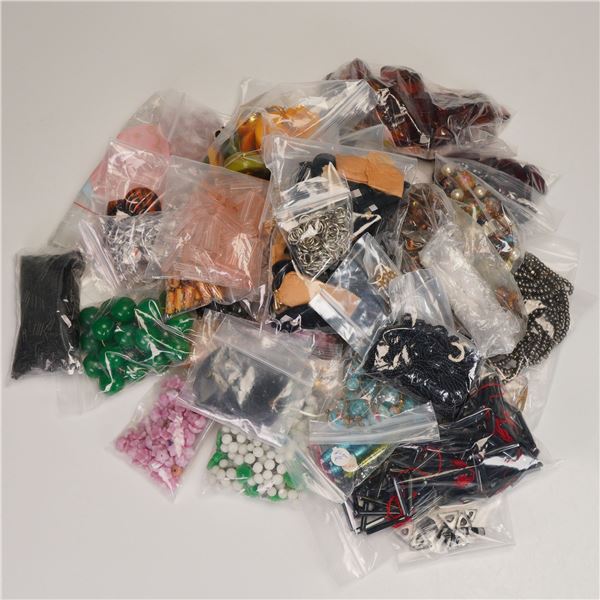 Lot of Assorted Beads and Costume Jewelry