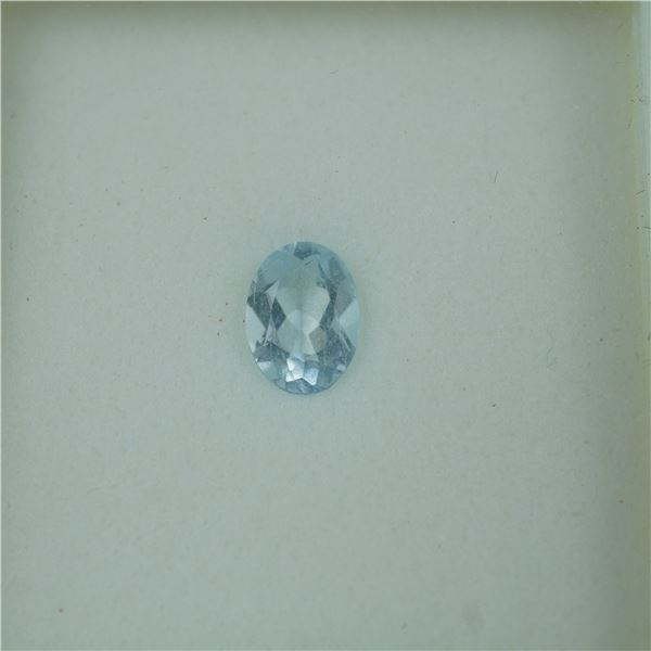 0.75 CT Aquamarine Oval Cut Gemstone