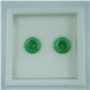 Image 2 : 2pc Color-changing Zandrite Round Gemstone Set, 3.25 CTW