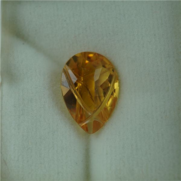 4.50 CT Citrine Pear Cut Gemstone