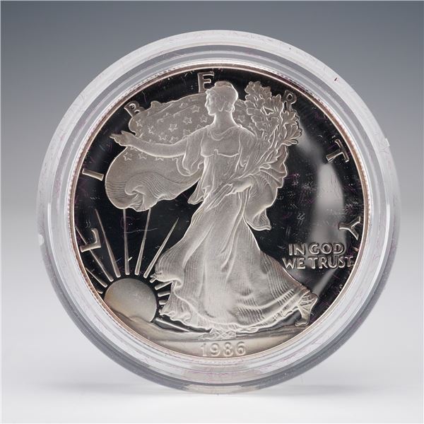 1986-S American Eagle Silver Dollar 1 oz Proof Key Date