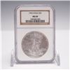 Image 1 : 1995 American Silver Eagle Type 1 Dollar NGC Graded MS69