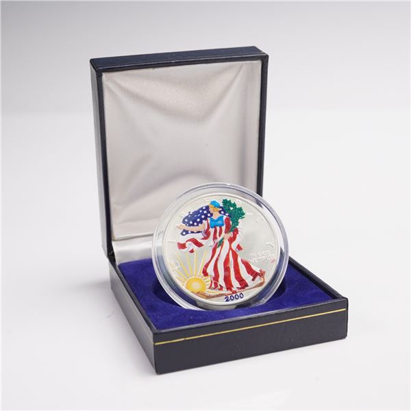2000 American Silver Eagle Colorized Dollar