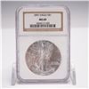 Image 1 : 2001 American Silver Eagle Type 1 Dollar NGC Graded MS 69