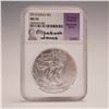 Image 1 : 2014 American Silver Eagle One Dollar Coin NGC Graded MS 70