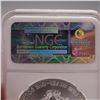 Image 3 : 2014 American Silver Eagle One Dollar Coin NGC Graded MS 70
