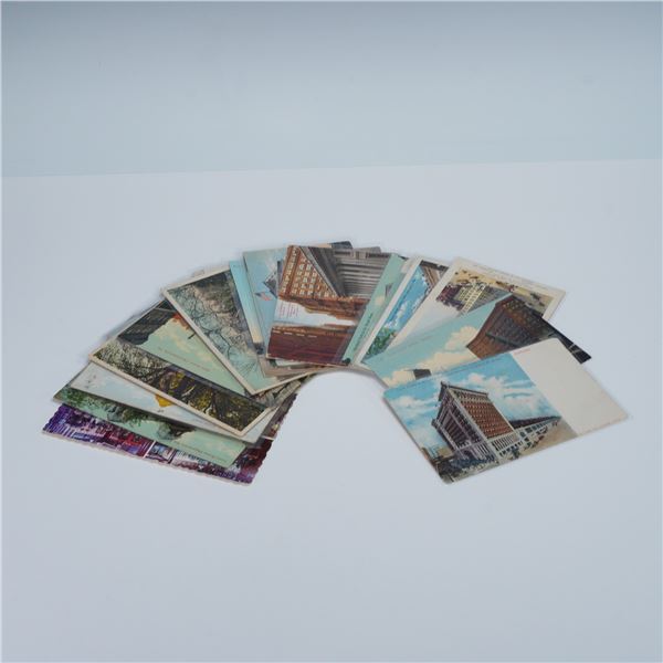 22pc United States Assorted Architectural and Scenic Postcards