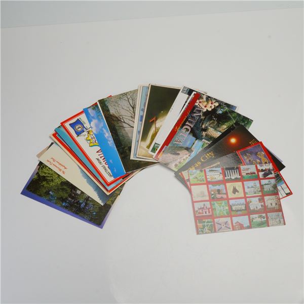 36pc Assorted Travel and Scenic Postcards