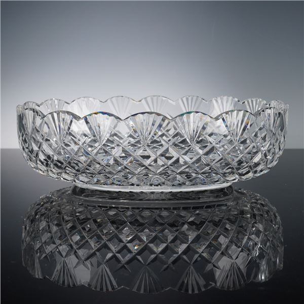 Waterford Crystal Scalloped Edge Oval Bowl