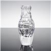 Image 3 : 3pc Waterford, Rogaska, and Pressed Crystal Vases and Perfume Bottle