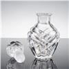Image 4 : 3pc Waterford, Rogaska, and Pressed Crystal Vases and Perfume Bottle