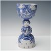 Image 1 : Bjorn Wiinblad Ceramic Blue and White Figural Vase