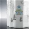 Image 4 : Rosenthal Porcelain Flower Vase, Winter Journey