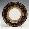 Image 1 : Royal Doulton Porcelain Blue and Gold Cabinet Plate
