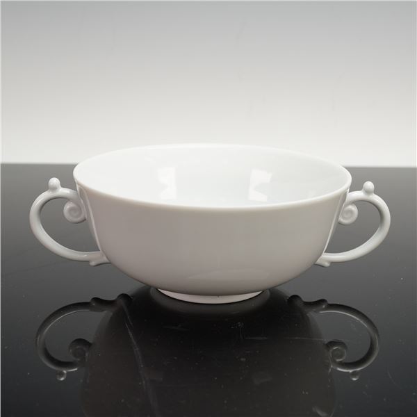 L'Objet Flat Cream Soup Bowl, Aegean White
