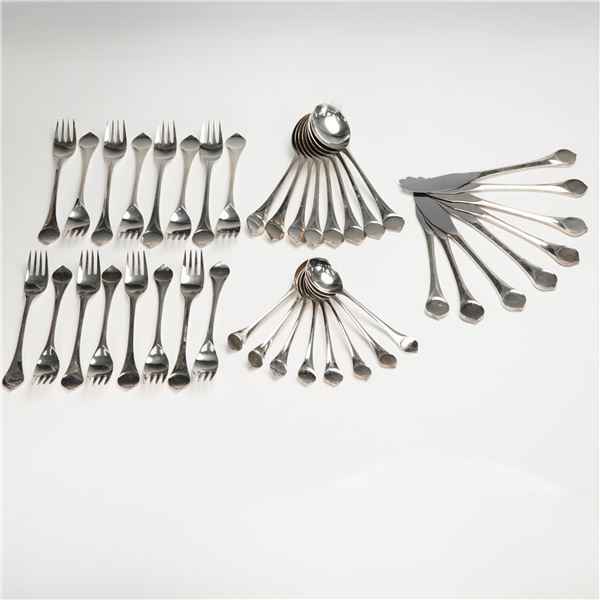 40pc Rosenthal Silverplate Flatware Service for Eight, Lotus