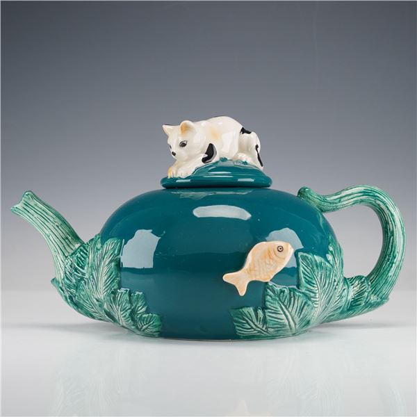 Bergschrund Ceramic Teapot, Cat and Goldfish