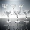 Image 1 : 6pc Clear Cut Crystal Champagne Tall Coupes
