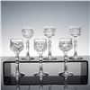 Image 2 : 6pc Clear Cut Crystal Cordial Glasses