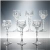 Image 1 : 6pc Cut Crystal Wine Glasses
