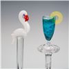 Image 4 : 18pc Art Studio Blown Glass Swizzle Sticks
