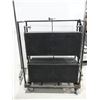 Image 1 : LOT: 2 HAUT-PARLEURS 500W (RTSYS) DANS UNE CAGE MOBILE 35"x17"x46"