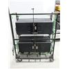Image 2 : LOT: 2 HAUT-PARLEURS 500W (RTSYS) DANS UNE CAGE MOBILE 35"x17"x46"