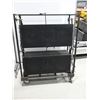 Image 1 : LOT: 2 HAUT-PARLEURS 500W (RTSYS) DANS UNE CAGE MOBILE 35"x17"x46"