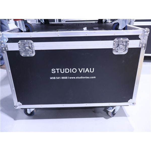 LOT: 10 x PASSES FILS (4ch 36") 20 x LINK DE PASSE FILS ROADCASE 38"x33"x27"