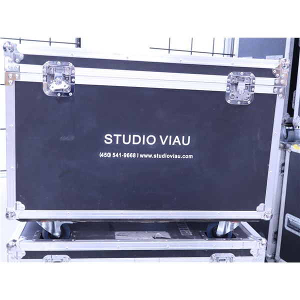 LOT: 10 x PASSES FILS (4ch 36") 20 x LINK DE PASSE FILS ROADCASE 38"x33"x27"