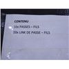Image 6 : LOT: 10 x PASSES FILS (4ch 36") 20 x LINK DE PASSE FILS ROADCASE 38"x33"x27"